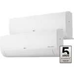Aire acondicionado Split 2 x 1 - LG 2X1PLUS912, 3526 fg/h, Gold Fin™, ThinQ™ Blanco